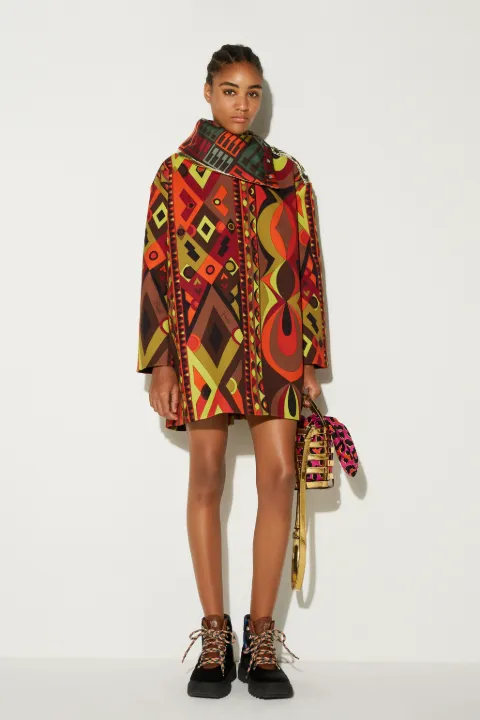 Rombi And Geometrico-Print Mini Dress