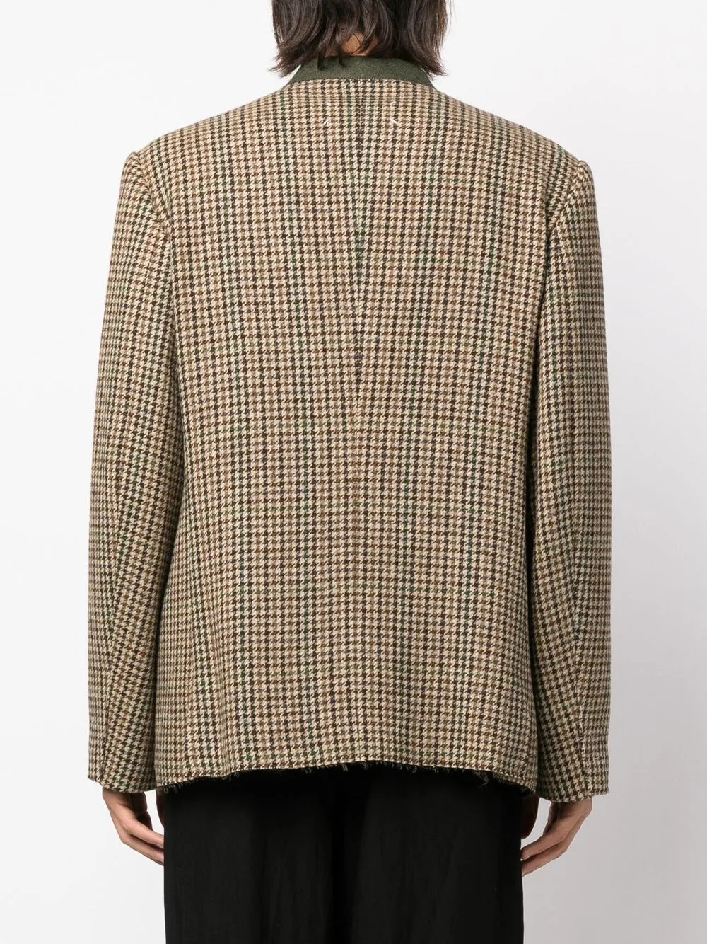 Shetland Wool Blazer - Houndstooth