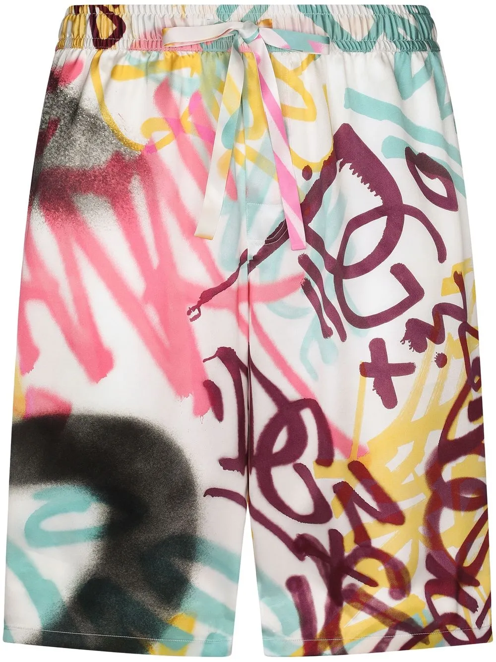 

Dolce & Gabbana graffiti-print shorts - White