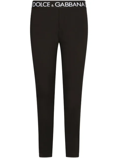 Dolce & Gabbana logo-waistband leggings