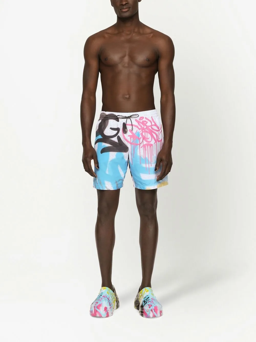 

Dolce & Gabbana graffiti-print swimming shorts - Multicolour