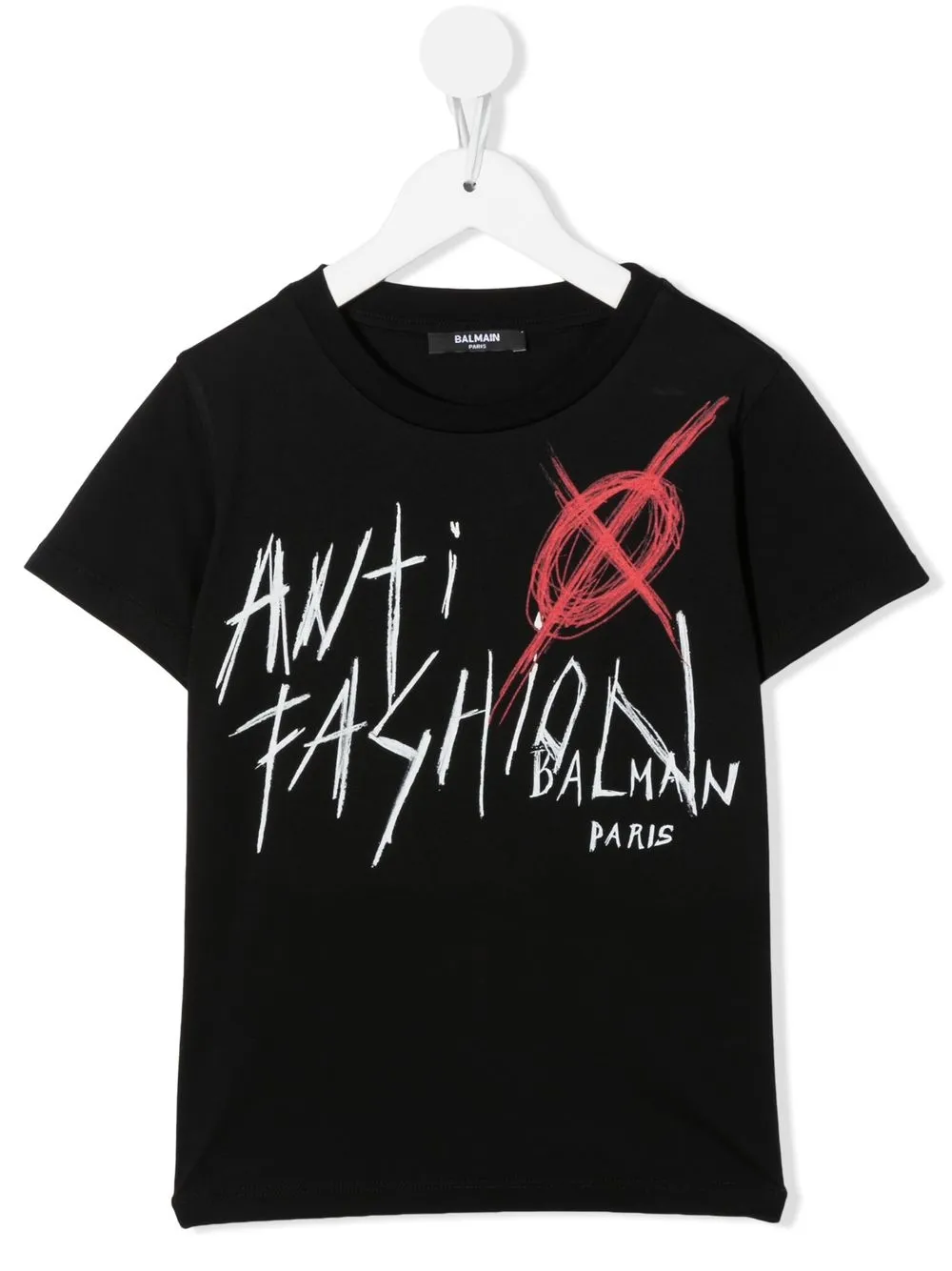 

Balmain Kids playera con logo estampado - Negro