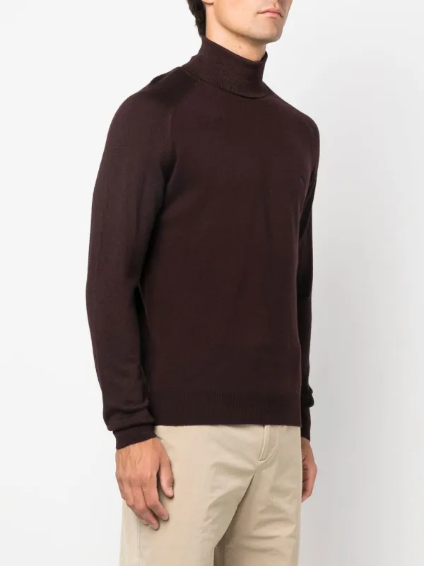 Etro Roll Neck Knitted Jumper - Brown