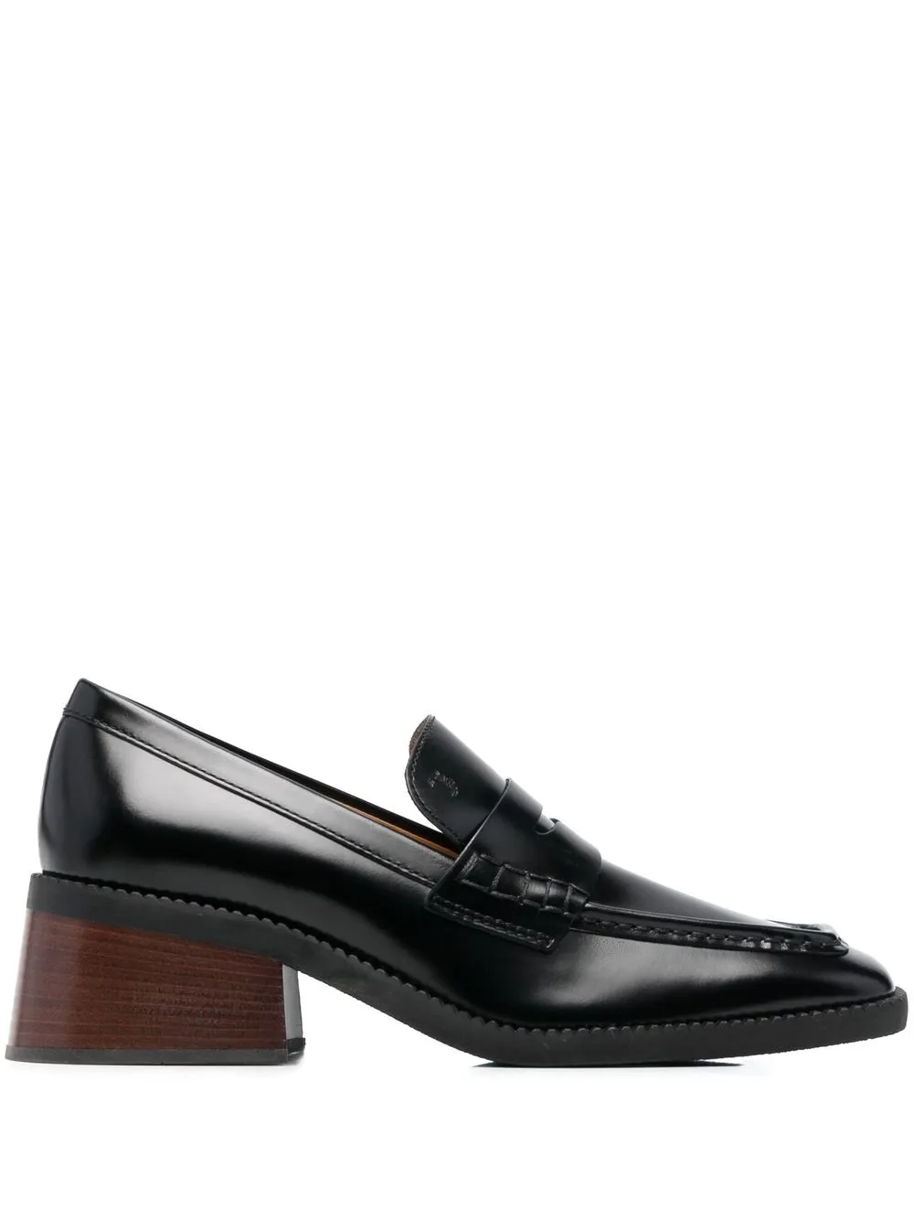 

Tod's mocasines con puntera cuadrada - Negro