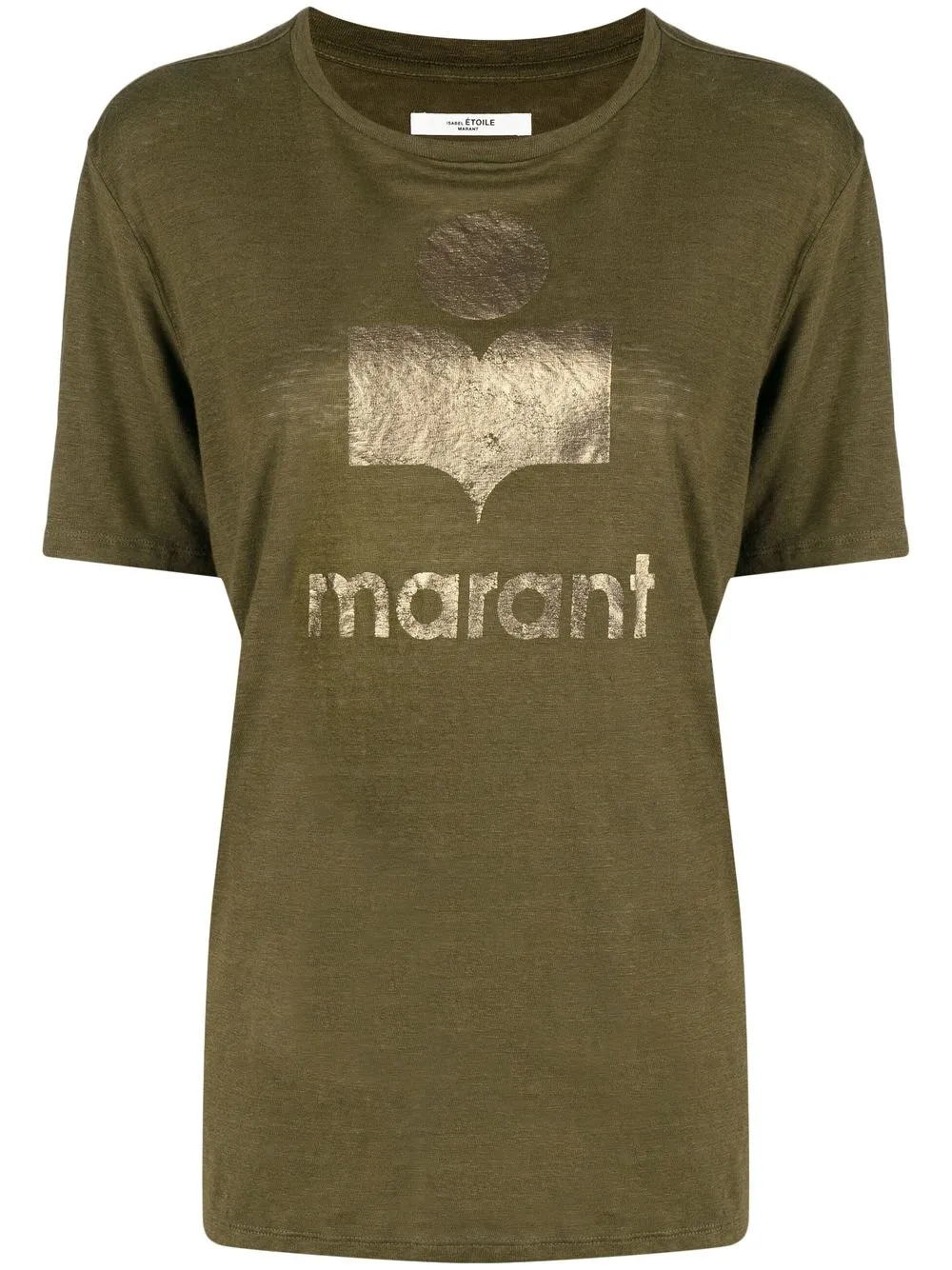 

Isabel Marant Étoile playera Zewel con logo metalizado - Marrón