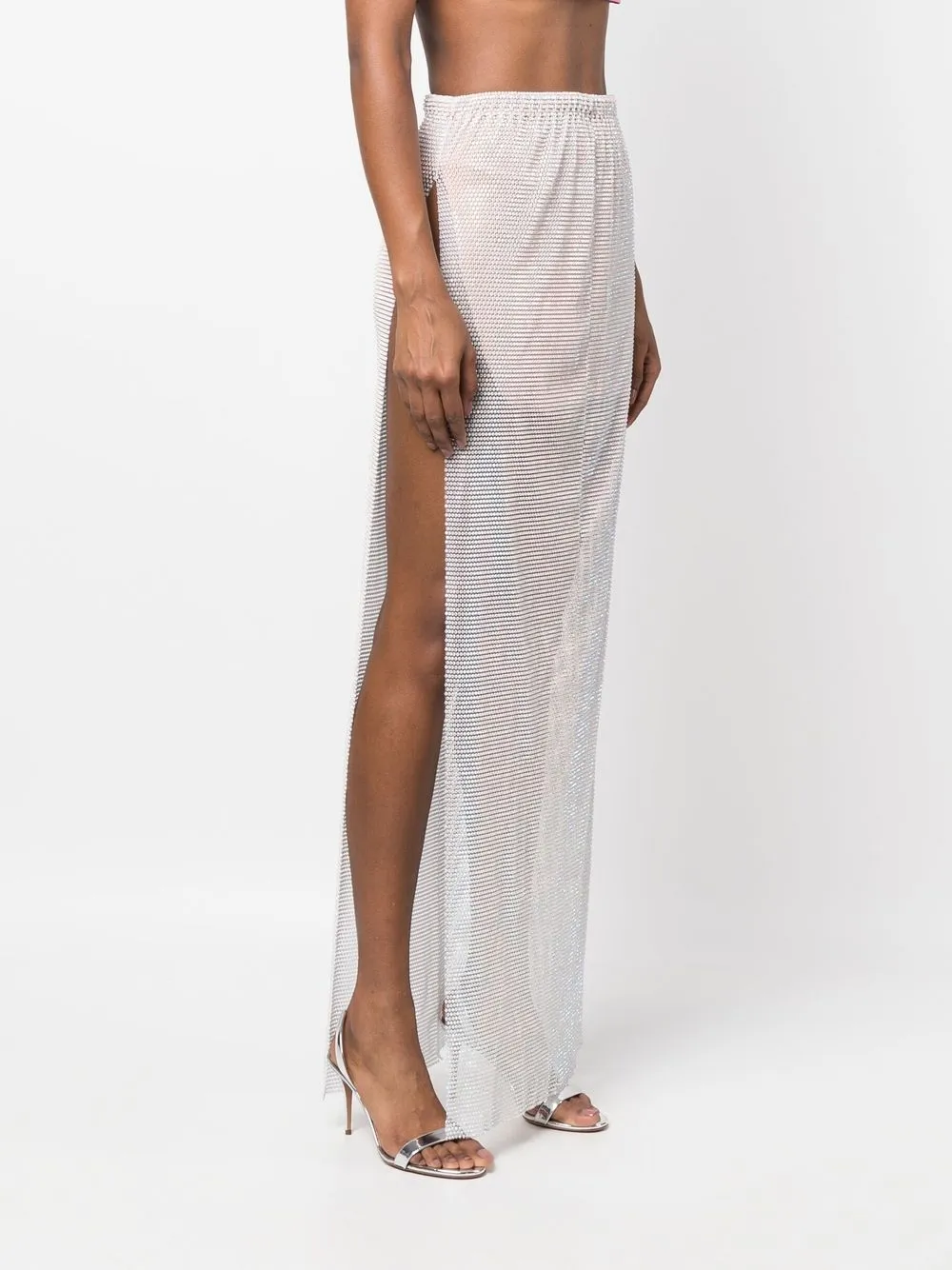 yael knit maxi skirt in white
