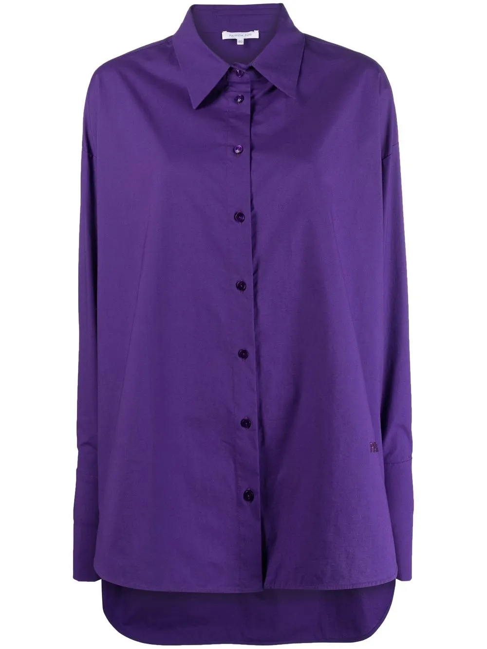 

Patrizia Pepe camisa oversize con botones - Morado