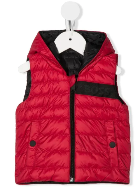 BOSS Kidswear Gesteppte Kapuzenweste
