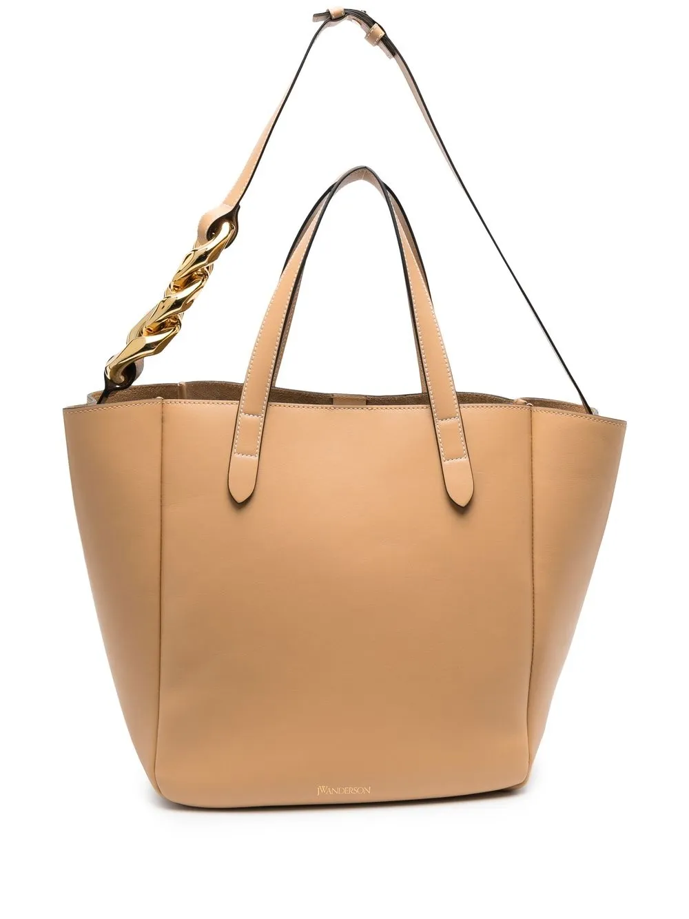 

JW Anderson chain-detail leather tote - Neutrals