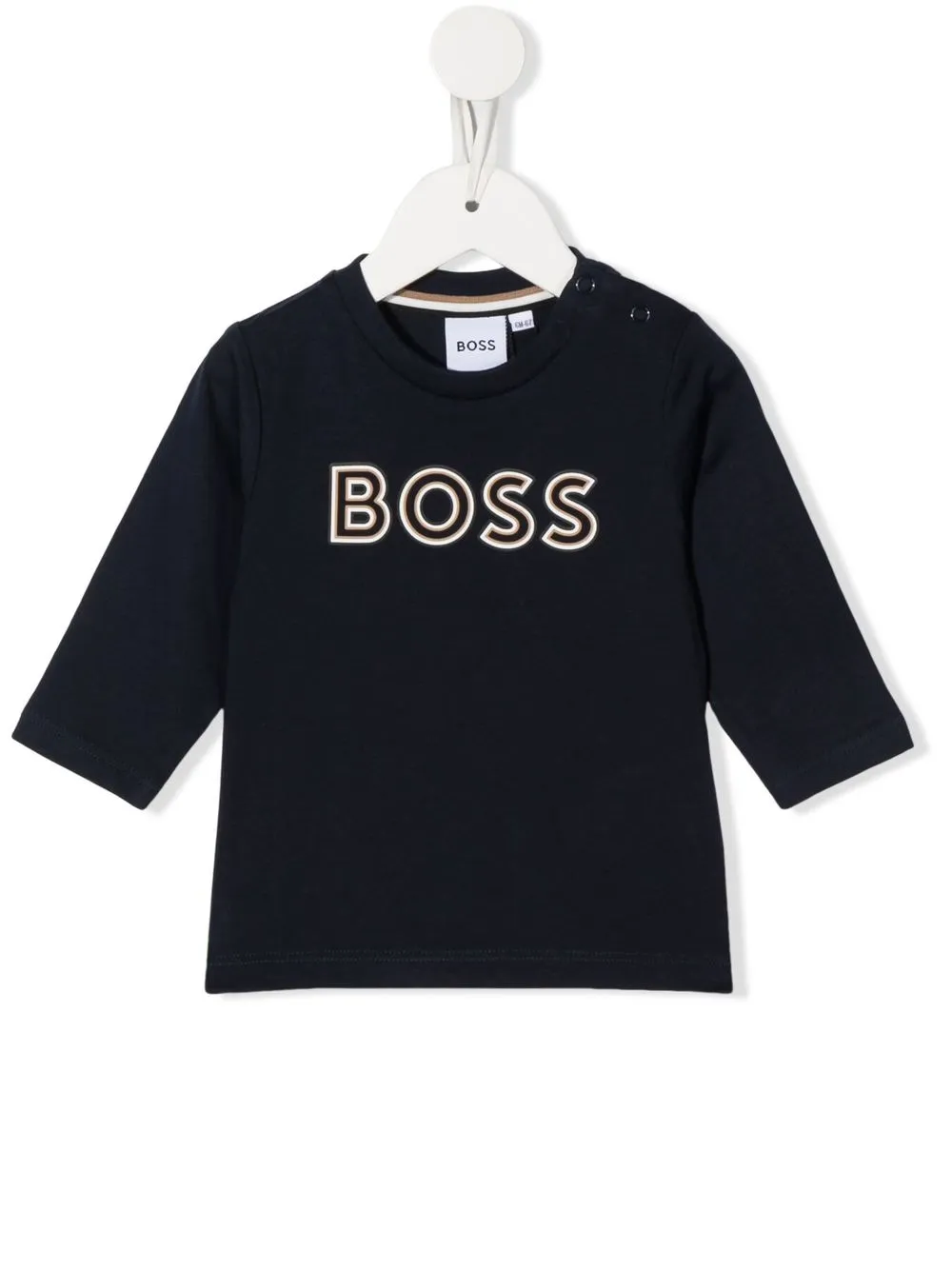 

BOSS Kidswear playera con logo estampado - Azul