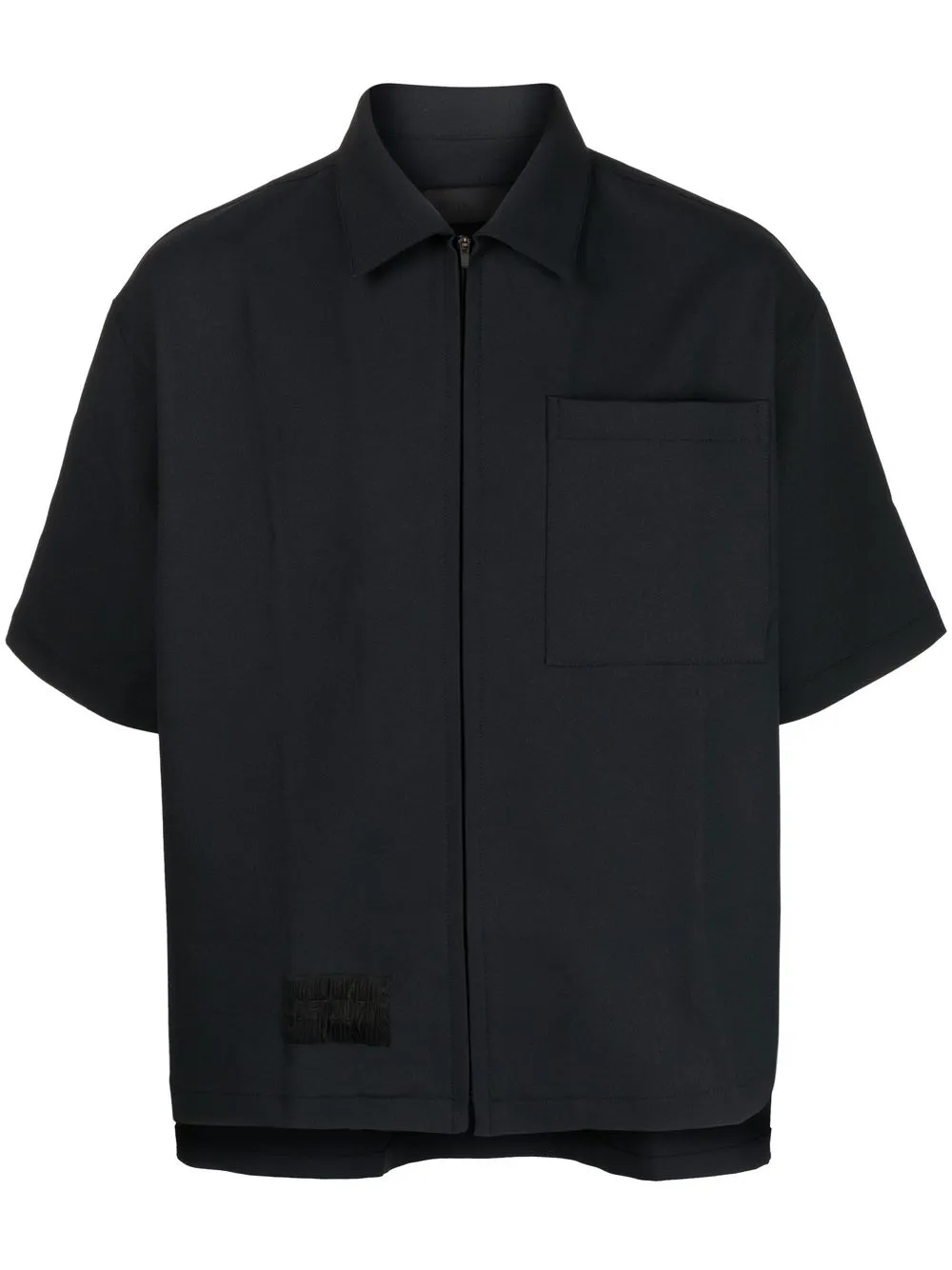 

Off Duty Toll zip-up shirt - Black