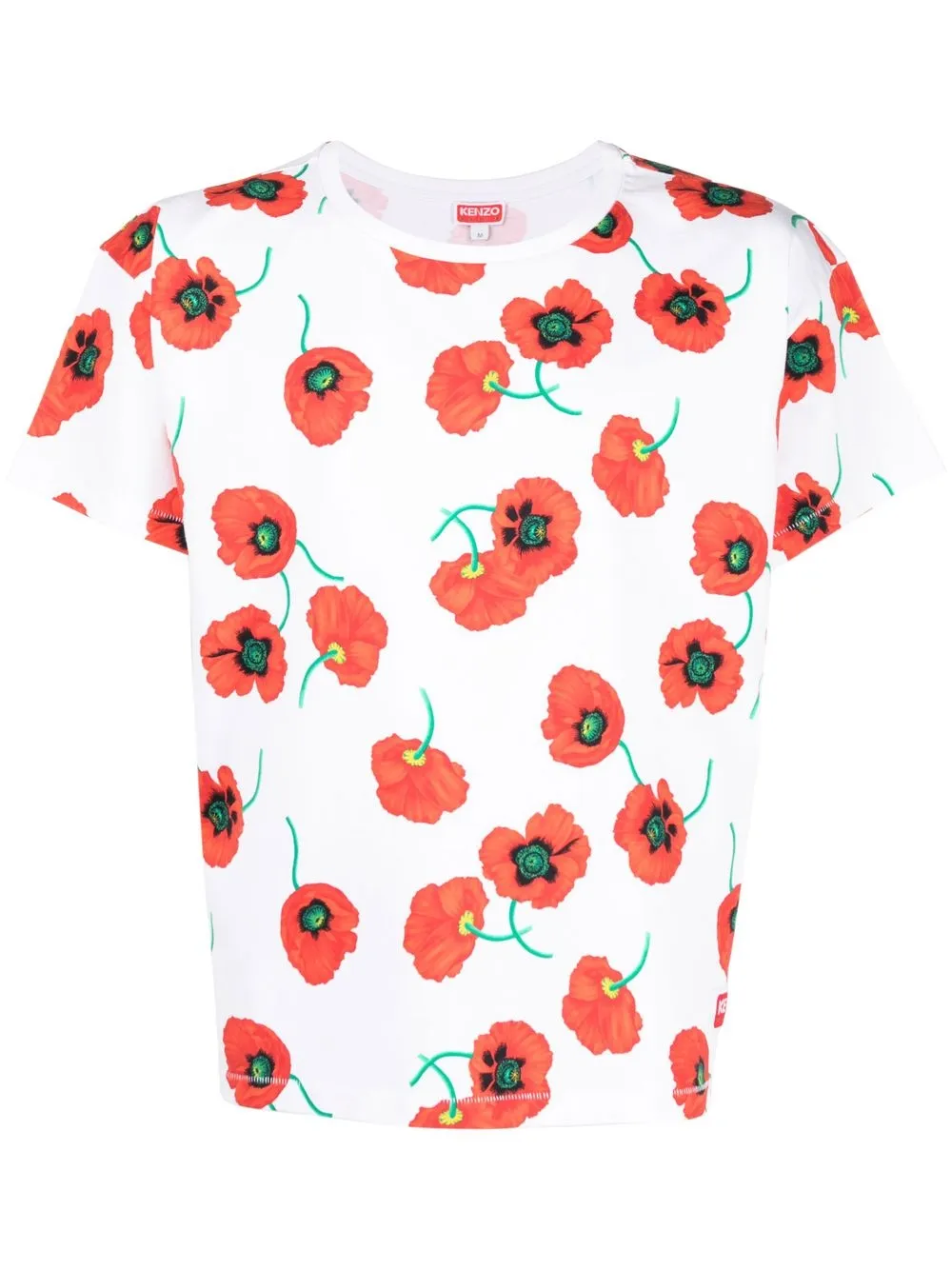 

Kenzo playera con estampado floral - Blanco