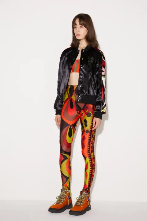Marmo-Print Bomber Jacket