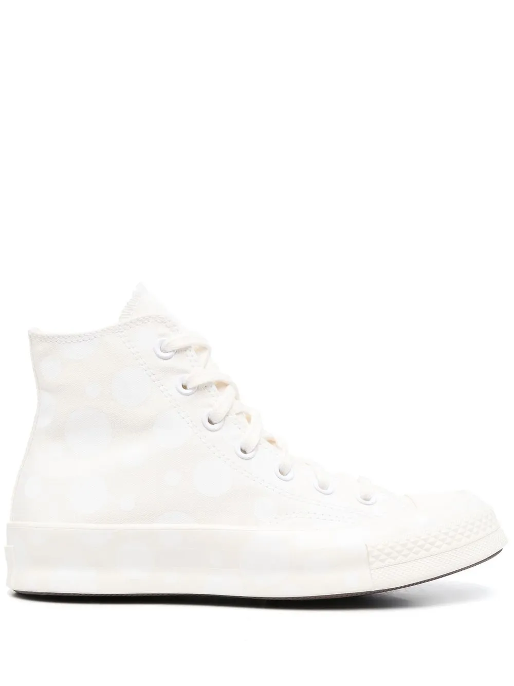 

Converse tenis Chuck 70 con motivo de lunares - Blanco