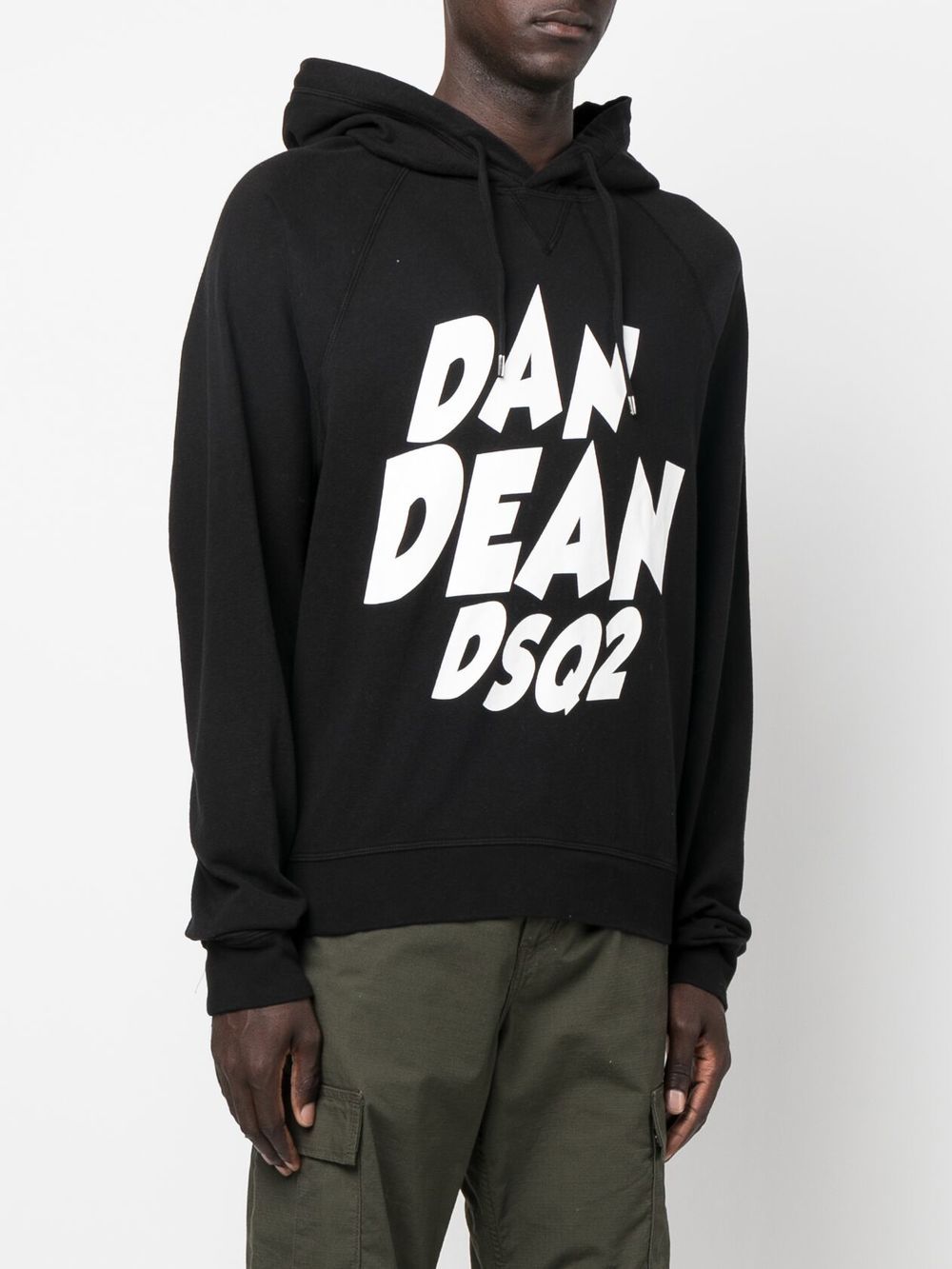 Cheap DSQUARED2 logo-print pullover hoodie Men