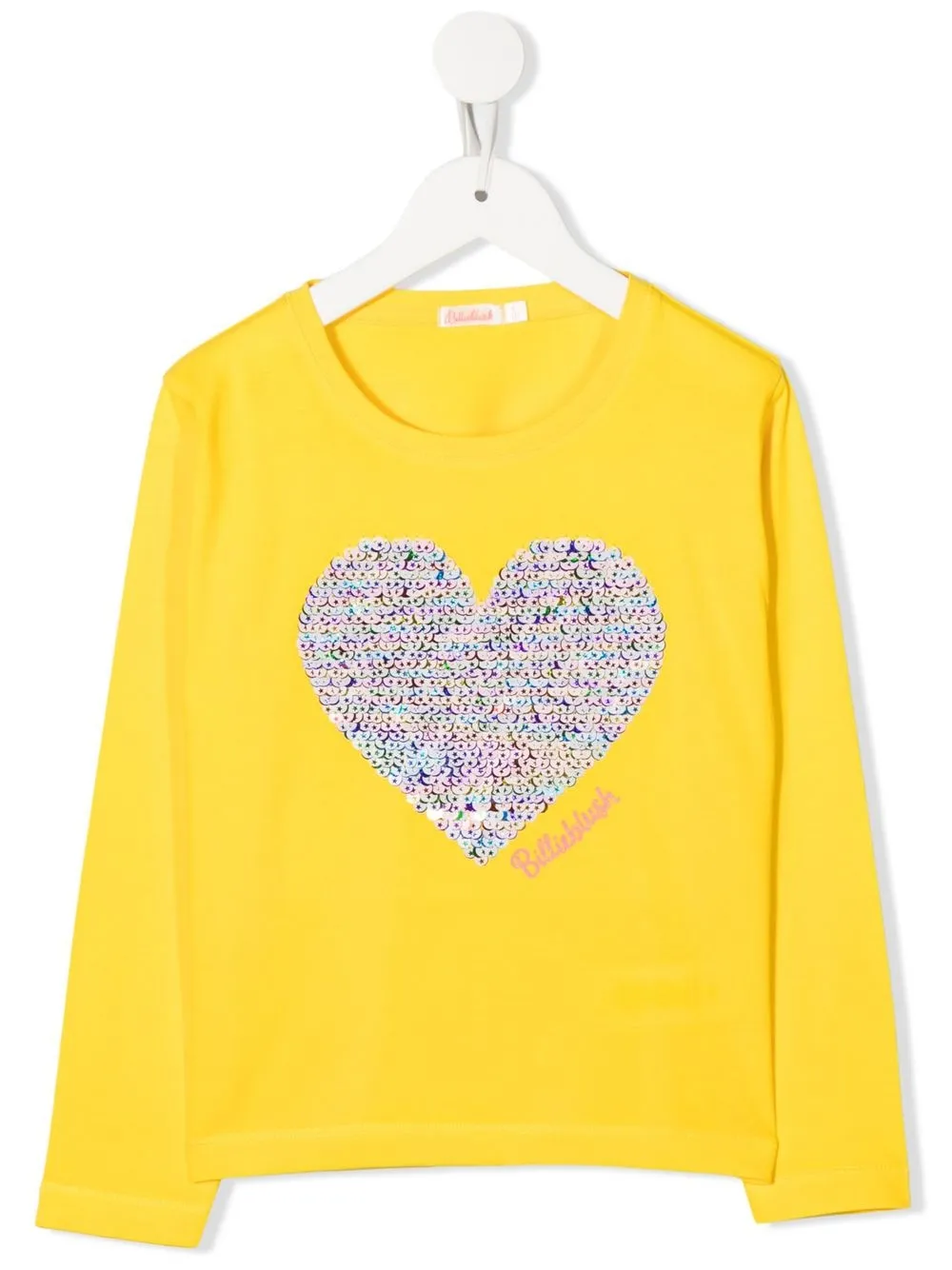 

Billieblush playera con corazón de lentejuelas - Amarillo