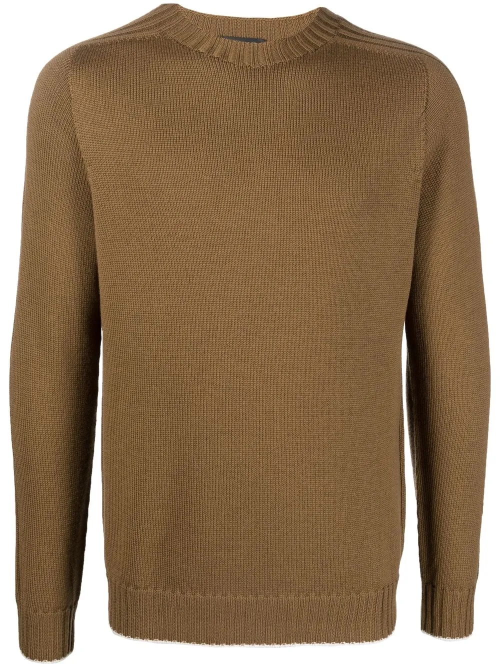 round-neck knit jumper