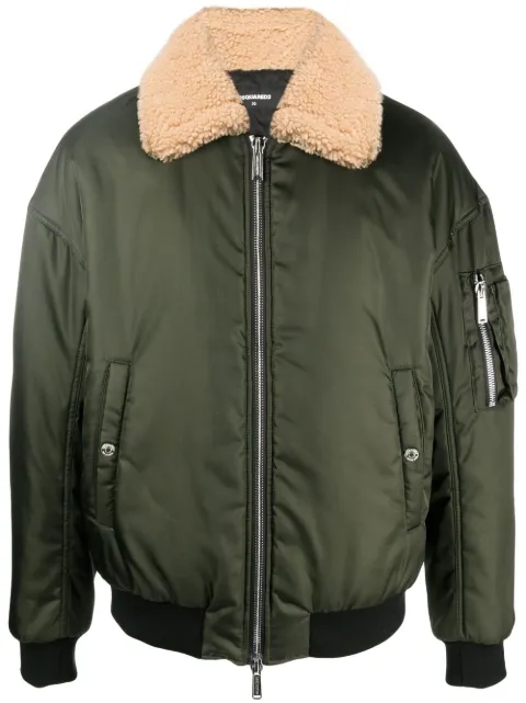 DSQUARED2 chamarra bomber con cierre