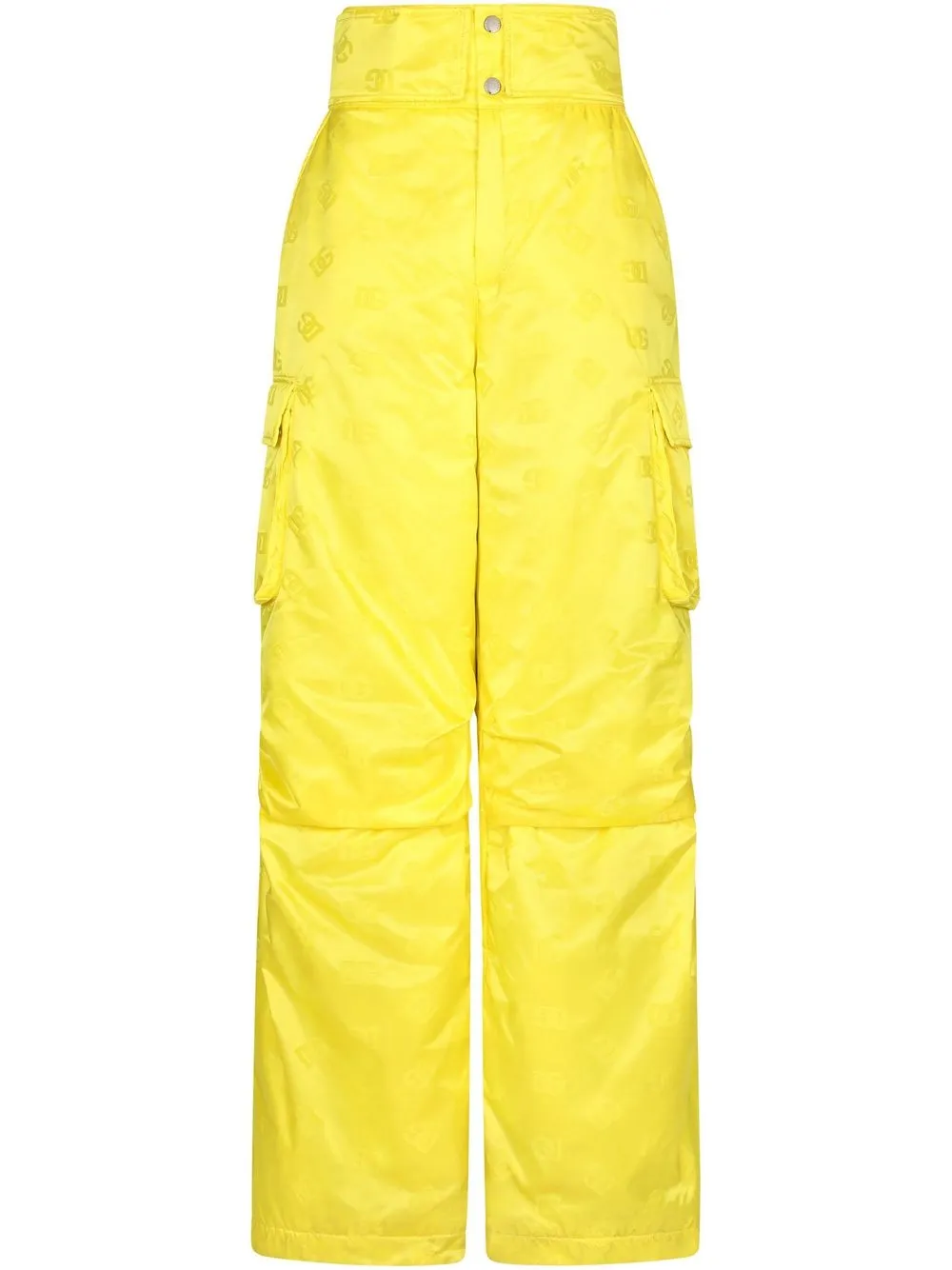 

Dolce & Gabbana all-over logo-print cargo trousers - Yellow