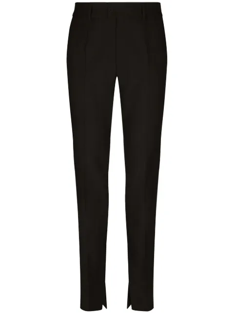 Dolce & Gabbana ankle-slit super-skinny trousers