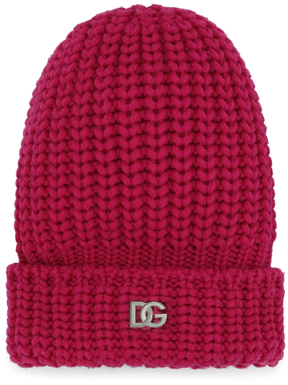 

Dolce & Gabbana logo chunky-knit beanie - Red