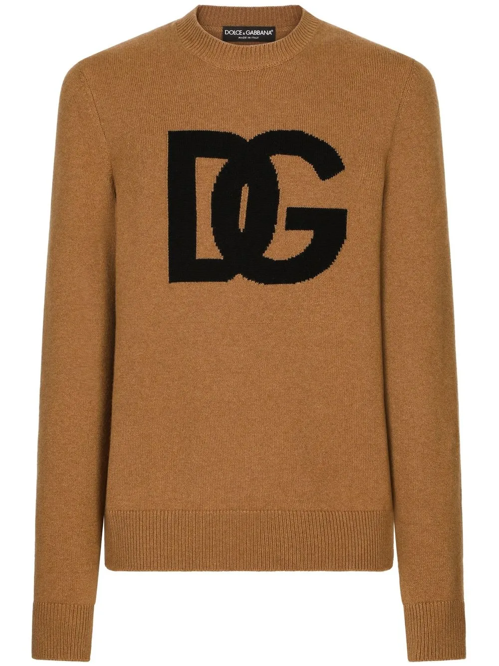 

Dolce & Gabbana suéter con logo DG en jacquard - Marrón