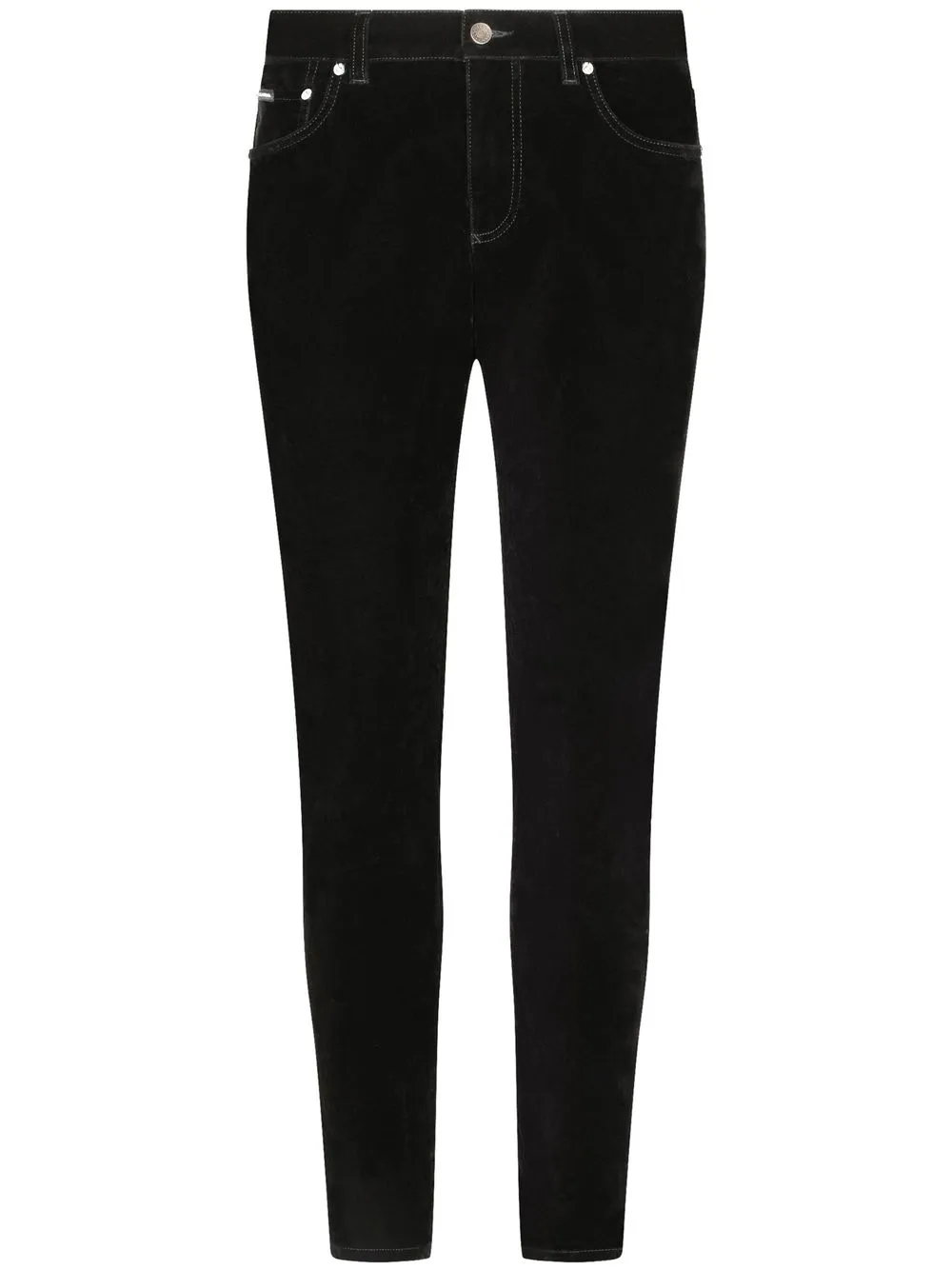 

Dolce & Gabbana logo-plaque skinny jeans - Black