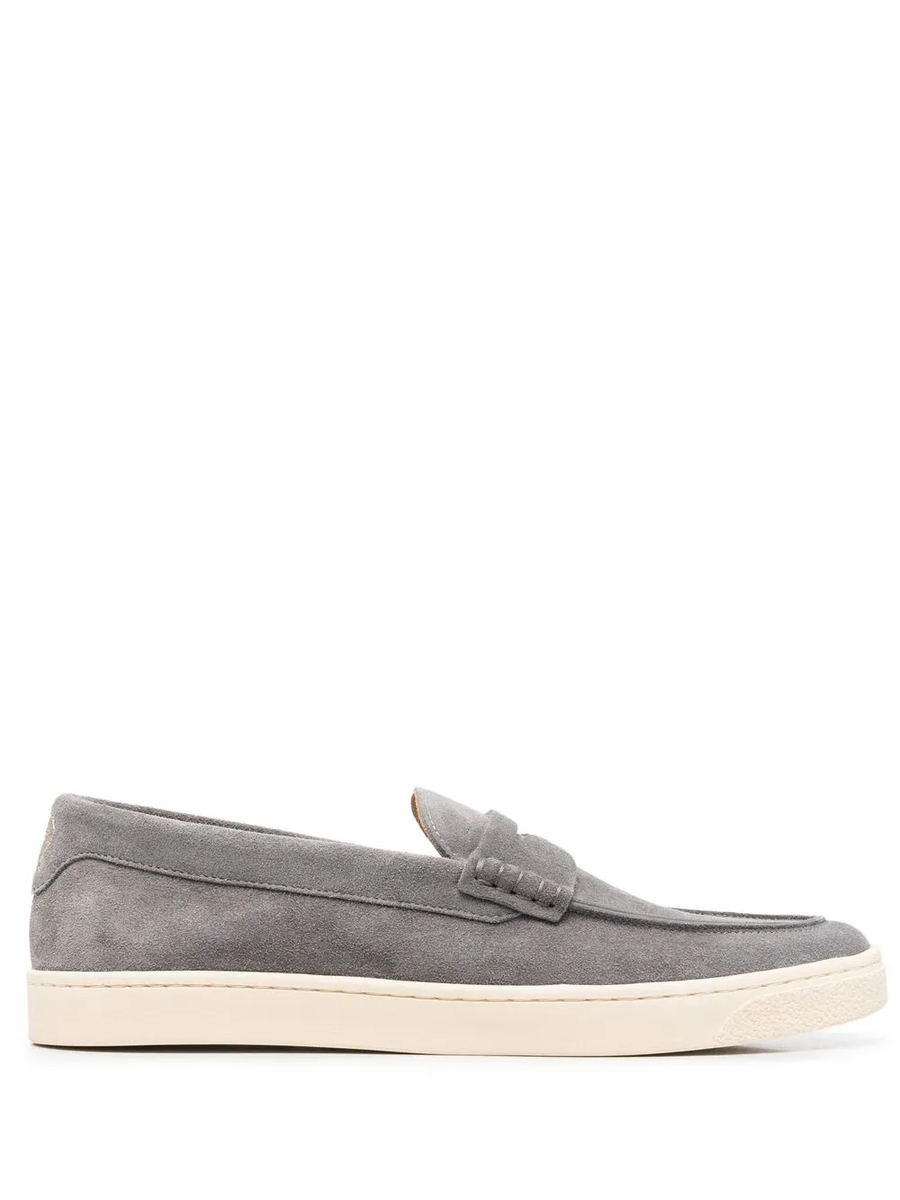 

Brunello Cucinelli rubbed-sole detail loafers - Grey