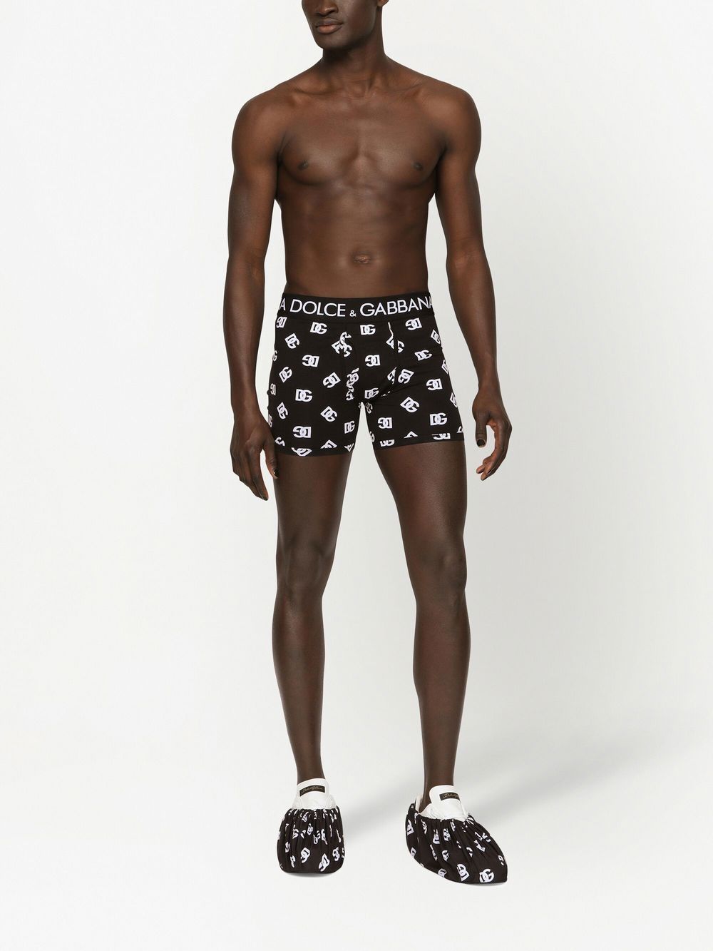 Dolce & Gabbana Boxershorts met logoprint - Zwart