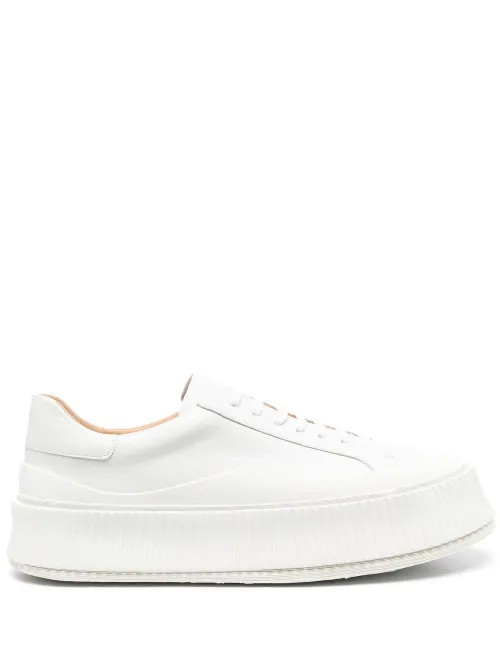 Baskets en cuir à plateforme - Jil Sander - Modalova