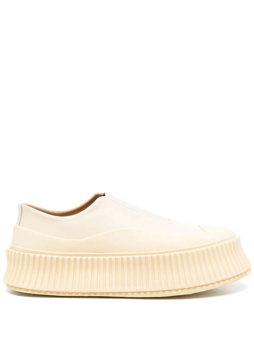 

Jil Sander tenis slip-on con plataforma - Neutro