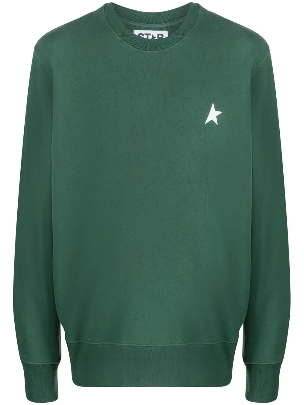 

Golden Goose sudadera con logo estampado - Verde