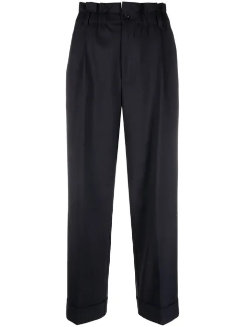 P.A.R.O.S.H. pantalones rectos con cintura paperbag 