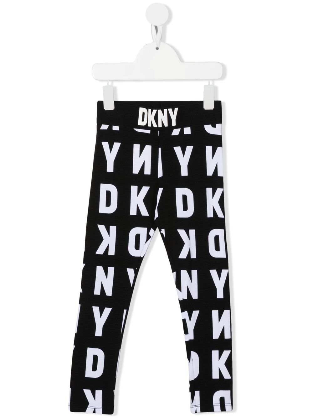 Image 1 of Dkny Kids logo-print slip-on leggings