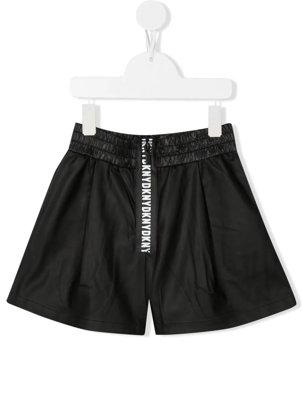 

Dkny Kids shorts con cierre y logo estampado - Negro