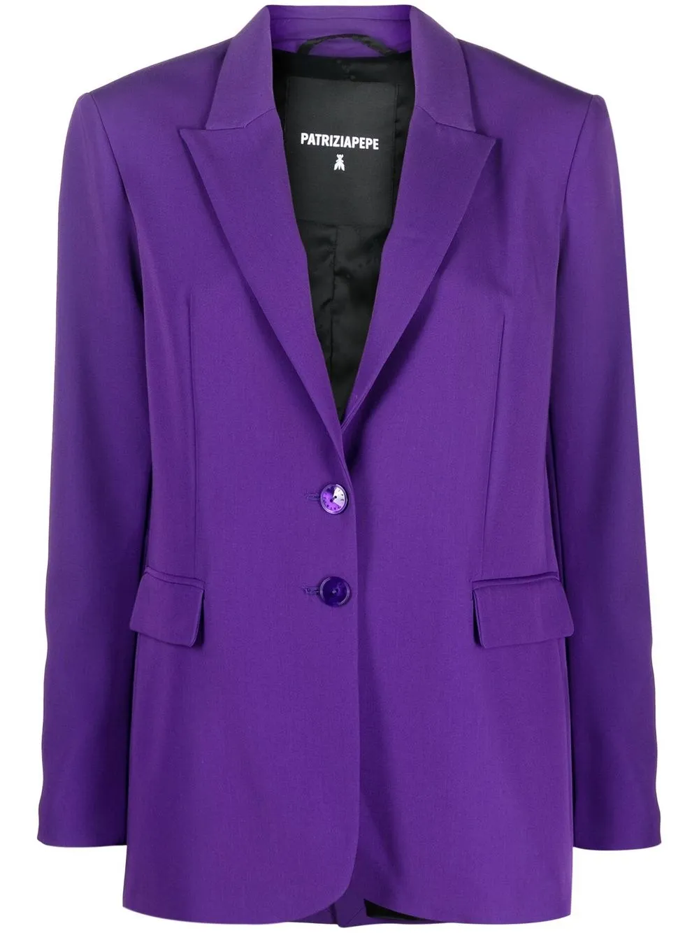 

Patrizia Pepe blazer con botones - Morado