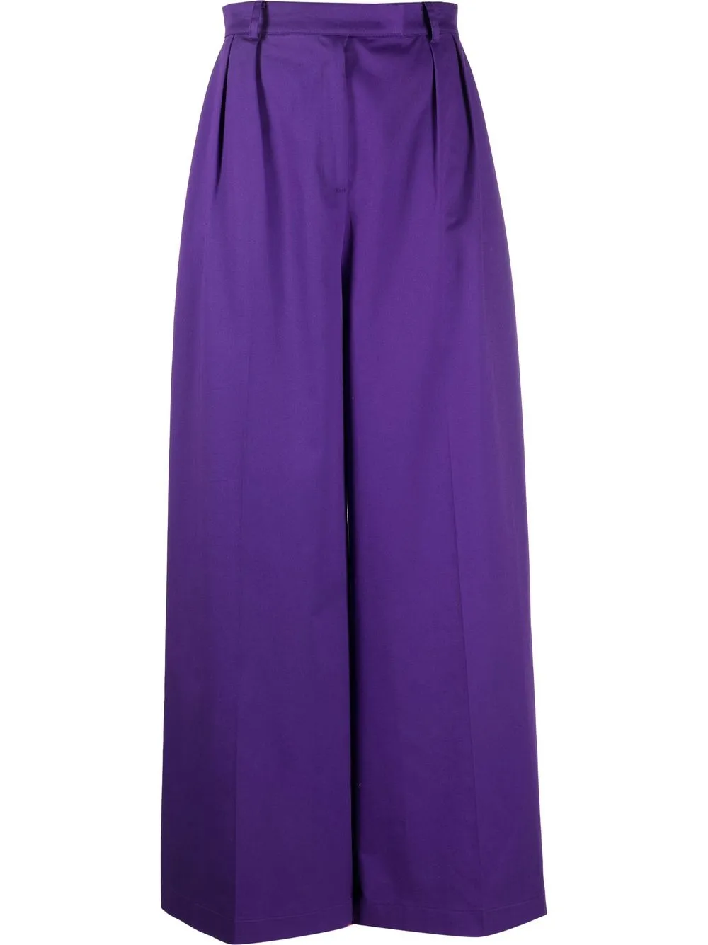 

Patrizia Pepe pantalones anchos con tiro alto - Morado