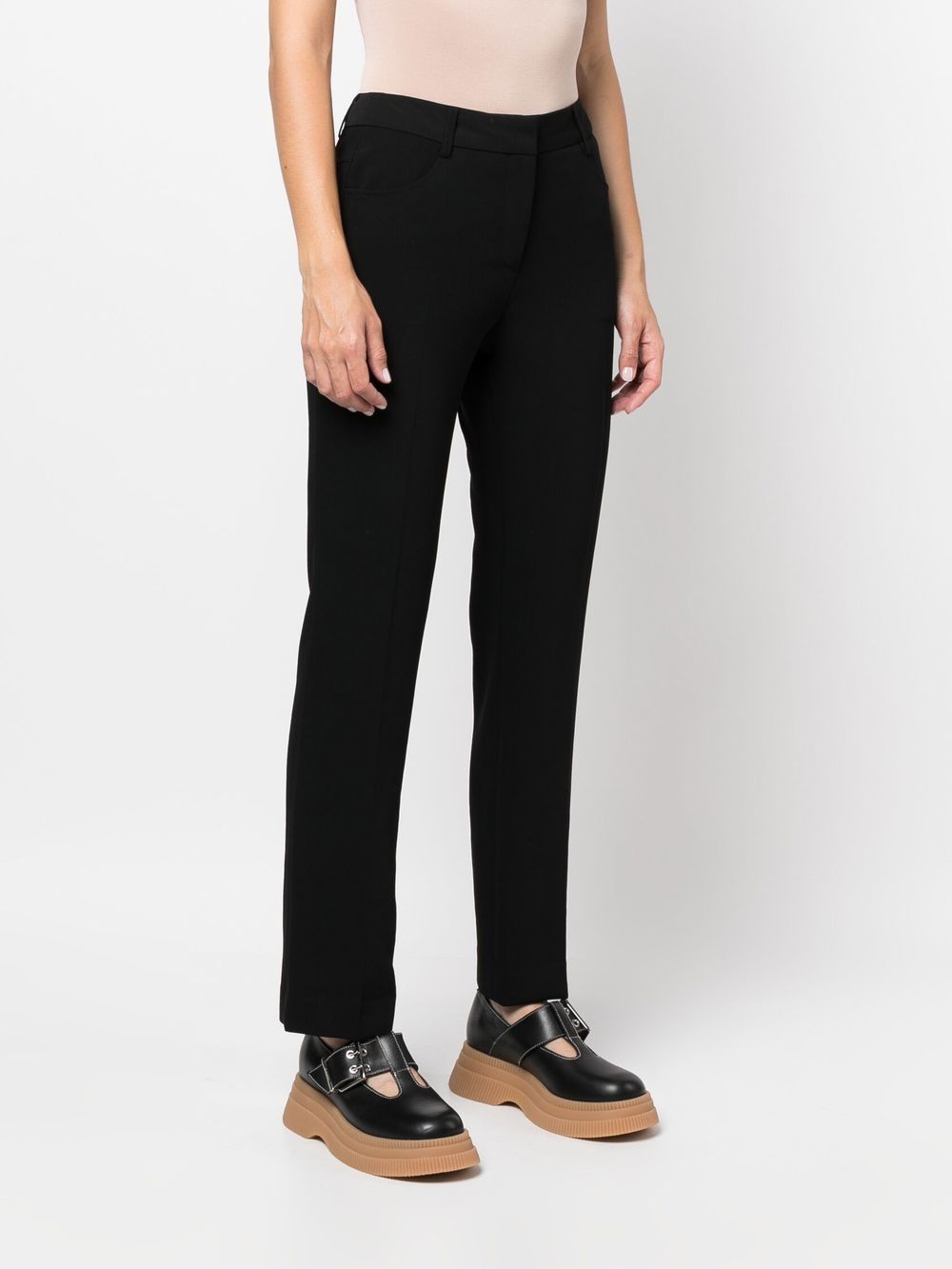 Shop See By Chloé Straight-leg Tailored Trousers In Schwarz