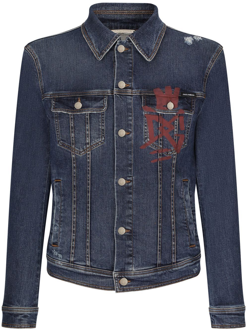 Dolce & Gabbana logo-print Denim Jacket - Farfetch