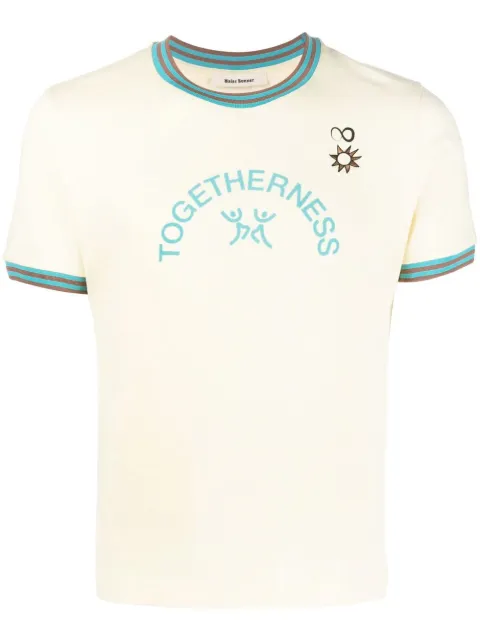 Wales Bonner 'Togetherness' tipped T-shirt