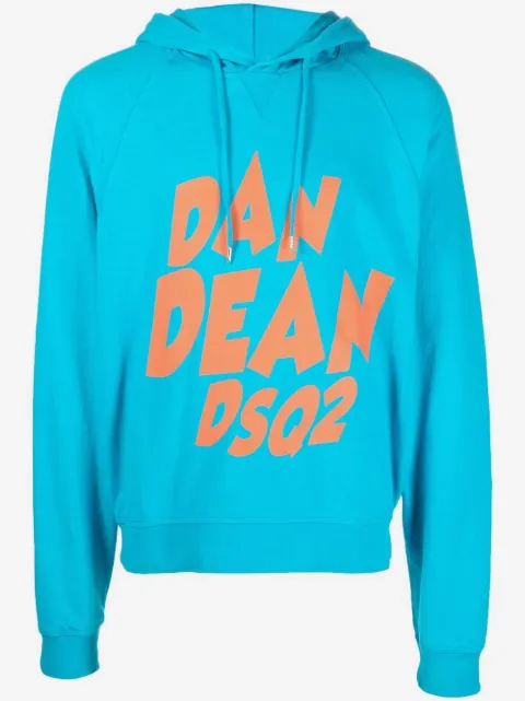 DSQUARED2 hoodie con logo y cordones