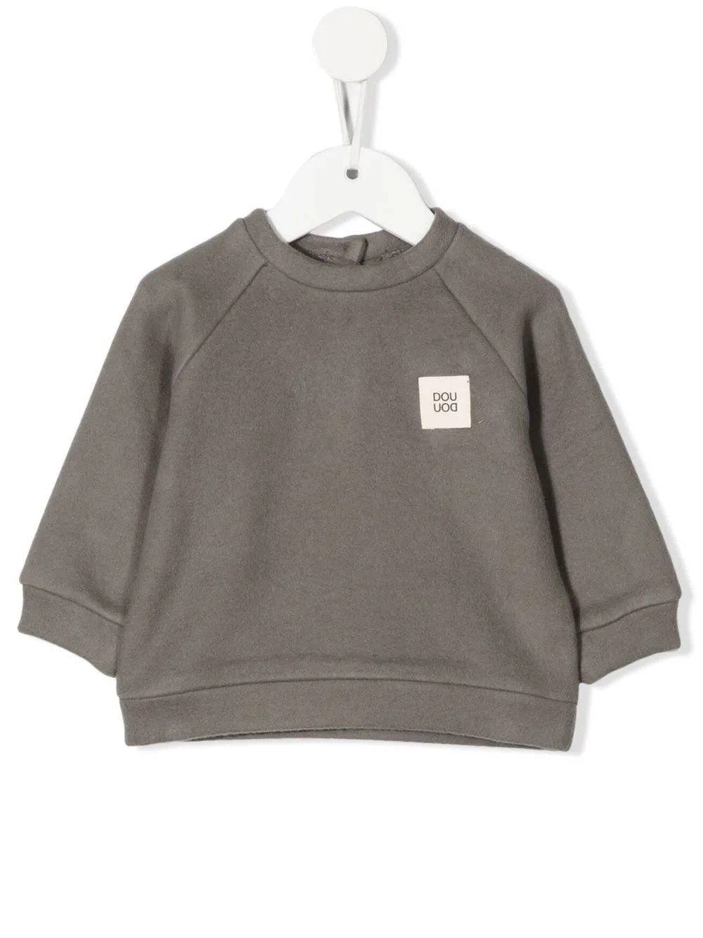 

Douuod Kids sudadera con parche del logo - Gris