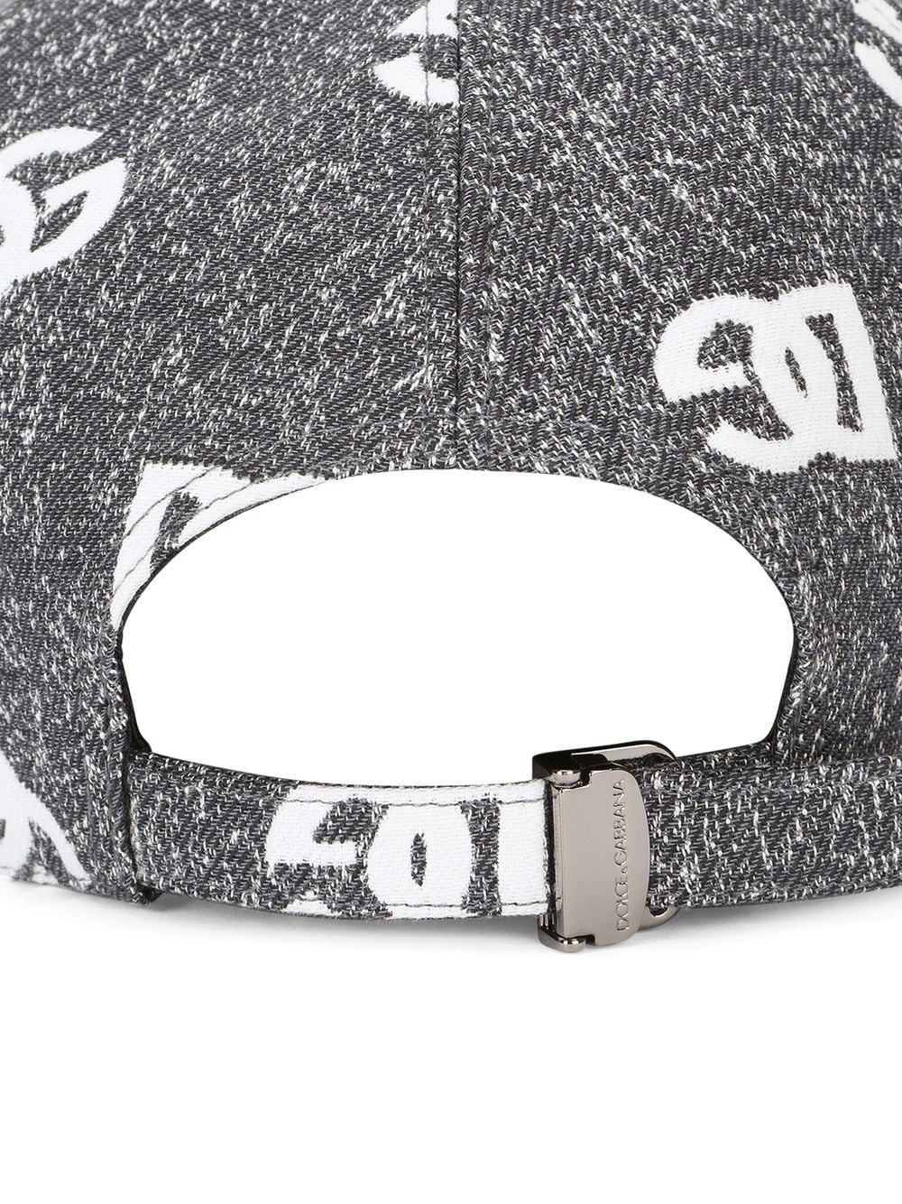 Shop Dolce & Gabbana Logo-print Baseball Cap In Grey