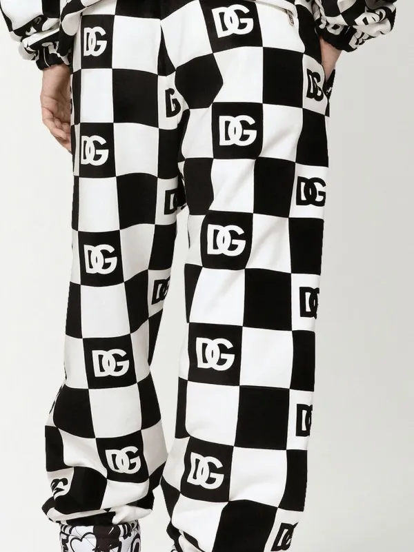 Track deals pants checkerboard