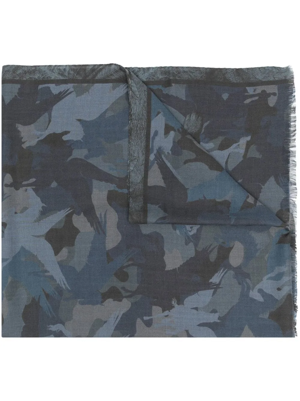 

ETRO bufanda con estampado militar - Azul