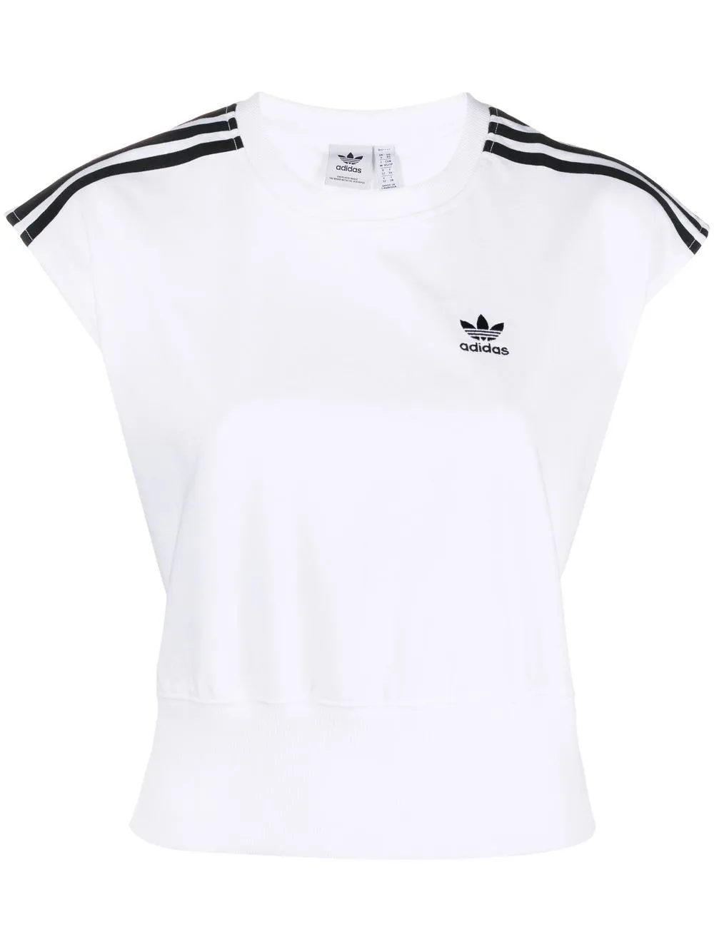 

adidas playera con logo estampado - Blanco