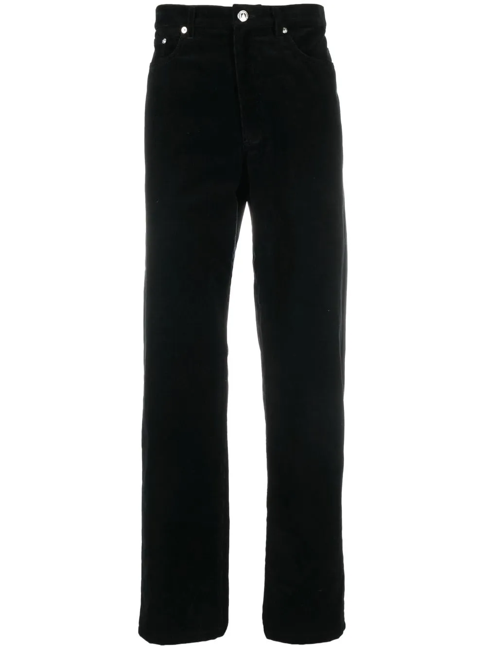 

A.P.C. pantalones de pana rectos - Negro