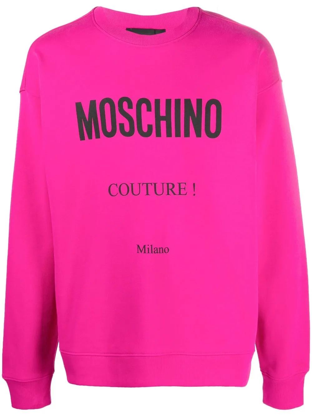 moschino logo print sweatshirt