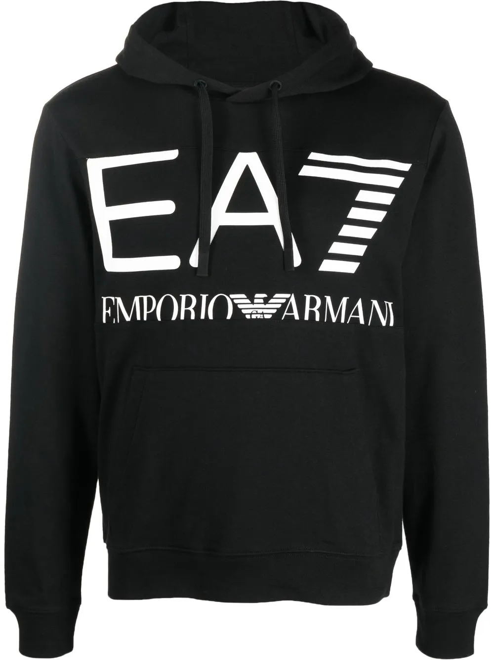 

Ea7 Emporio Armani hoodie con logo estampado - Blanco