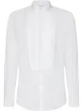 Dolce & Gabbana Gold-fit cotton tuxedo shirt - White